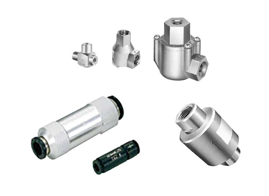 Koganei Pneumatic Quick Exhaust, Check & Auxiliary Valves