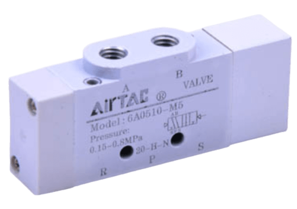 Airtac 6A Series Air Valve (5/2, 5/3 Way)