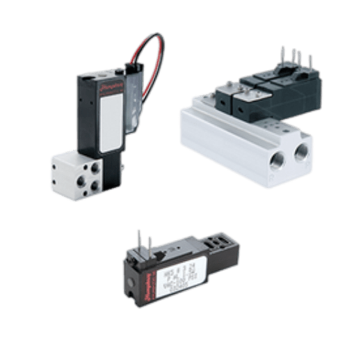 Miniature 2- or 3-Way Balanced Diaphragm-Poppet Direct-Acting Valve Series